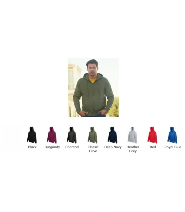 Fruit of the Loom SS107M 70/30 Premium Hooded Sweat Jacket
